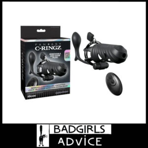 Fantasy C-Ringz Remote Chastity Cage Option Anal Plug Usb 10 Speeds