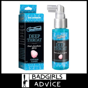 GoodHead Deep Throat Spray Fairy floss 59ml Spray Flavoured Numbing Lubricant Cotton Candy