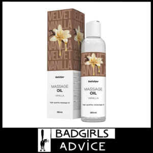 Satisfyer Massage Oil 250ml Omega 6 Vitamin E Soy Lightweight Oils Vanilla