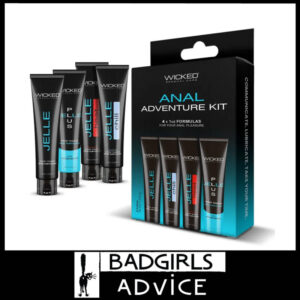 Wicked Anal 4 Set 30ml Each  Heat Cool Relaxing Jelle Lubricants