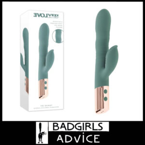 Evolved The Shimmy Rabbit Vibrator 10 Speeds Spiral Dancer Shaft 2 Motors