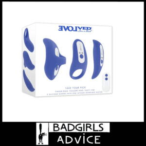 Evolved Take Your Pick! Penis Ring Clit Rubber Finger Ring Clit Couples Vibrator 4 Set