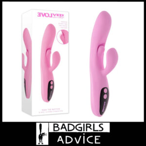 Evolved Push The Button Internal 10 G Spot Bud 10 Vibrator Rabbit Usb 23.5cm