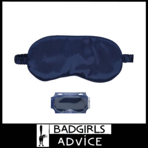 OUCH! Satin Eye Mask Comfortable Elastic Band Blindfold Spandex OSFM Navy