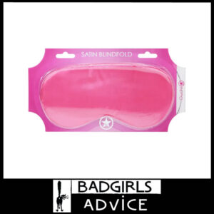 OUCH! Satin Eye Mask Comfortable Elastic Band Blindfold Spandex OSFM Pink