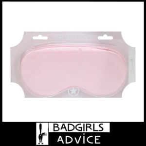OUCH! Satin Eye Mask Comfortable Elastic Band Blindfold Spandex OSFM Powder Pink