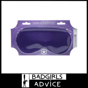OUCH! Satin Eye Mask Comfortable Elastic Band Blindfold Spandex OSFM Purple