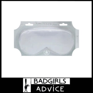 OUCH! Satin Eye Mask Comfortable Elastic Band Blindfold Spandex OSFm  Silver