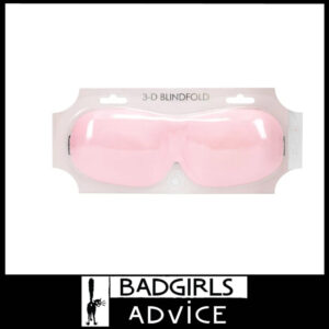 OUCH! 3D Mask Contoured Eye Shape Pressure Free Comfort Blindfold  Powder Pink