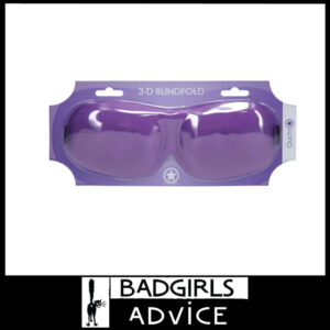 OUCH! 3D Mask Contoured Eye Shape Pressure Free Comfort Blindfold  Purple