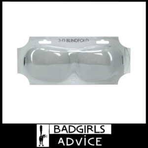 OUCH! 3D Mask Contoured Eye Shape Pressure Free Comfort Blindfold Silver