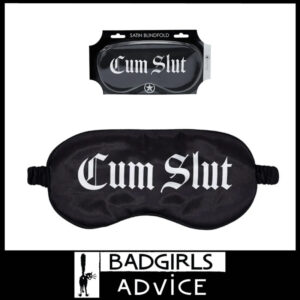 OUCH! Satin Mask -96% polyester + 4% Spandex padded Cum Slut