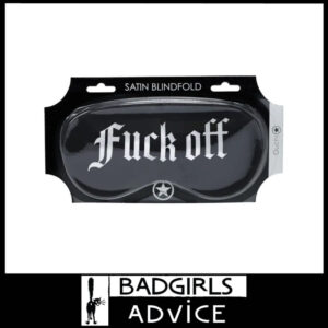 OUCH! Satin Mask Stretchy Elastic Premium Novelty Blindfold Eye Cover Fuck Off