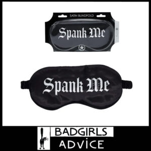 OUCH! Satin Mask -96% polyester + 4% Spandex padded Spank Me