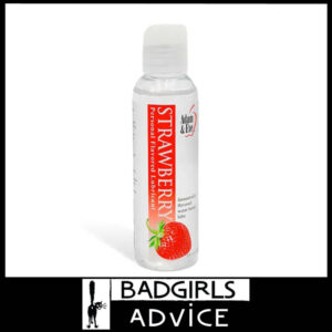 Adam & Eve Strawberry Flavour Water Based Lubricant Disc Lid 118ml