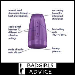 Satisfyer Men Heat 12 Vibration Battery Series Male Masturbator Warming