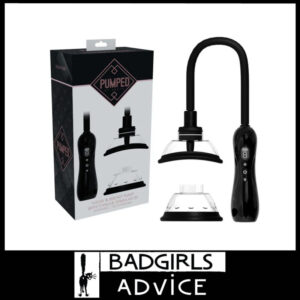 PUMPED Vulva & Breast Pump with Tongue Stimulator - Black